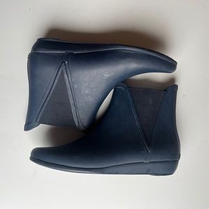 Loeffler Randall Navy Rain Boots Size 8